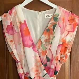 Eliza J Floral Print Gown